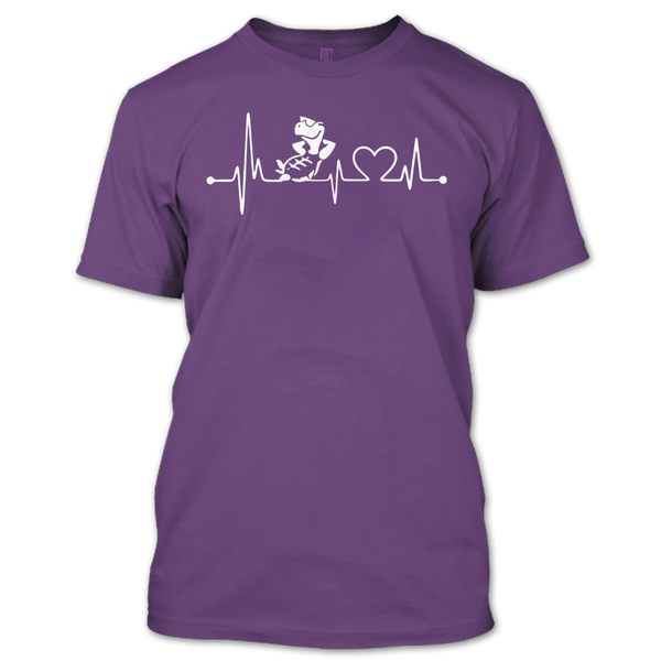 A black t-shirt with the shopify logo