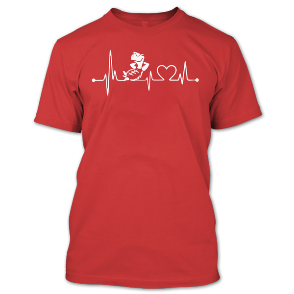 A black t-shirt with the shopify logo