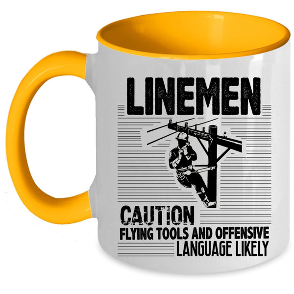 Awesome Gift For Lineman Coffee Mug, Linemen Accent Mug
