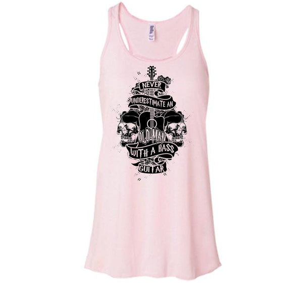 Never Underestimate T Shirt, Coolest Guitar Player Tank Top