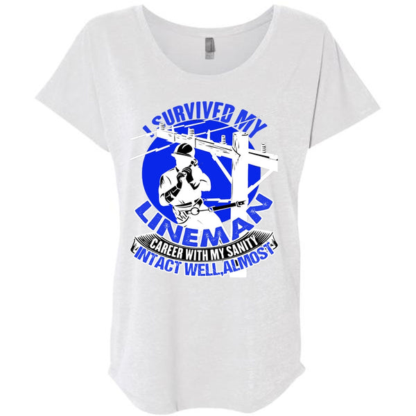 I Survived My Lineman T Shirt, Being A Lineman T Shirt, Awesome T-Shirts