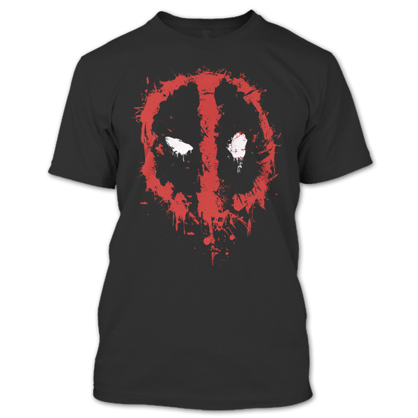 A black t-shirt with the shopify logo