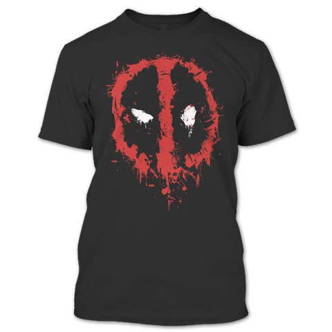 A black t-shirt with the shopify logo