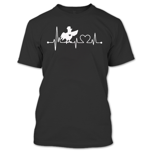 A black t-shirt with the shopify logo