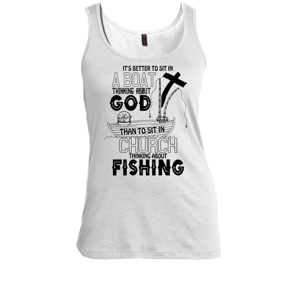 It's Better To Sit In A Boat T Shirt, I Love Fishing T Shirt, Awesome t-shirts