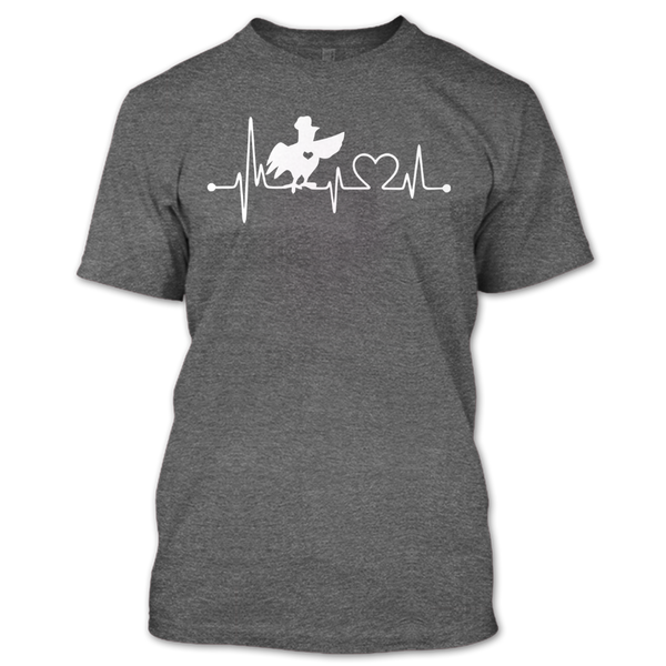 A black t-shirt with the shopify logo