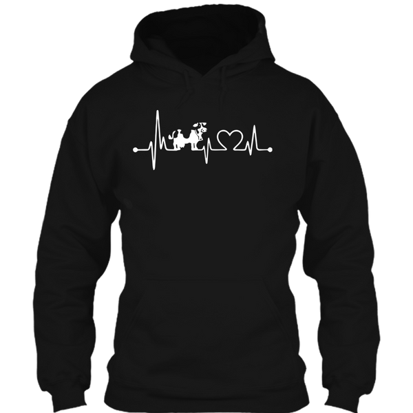 A black t-shirt with the shopify logo