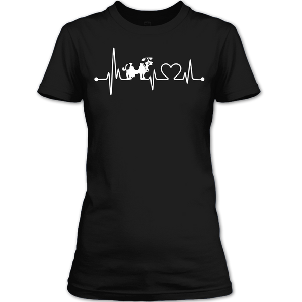 A black t-shirt with the shopify logo