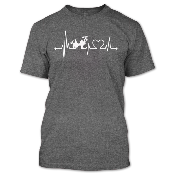 A black t-shirt with the shopify logo