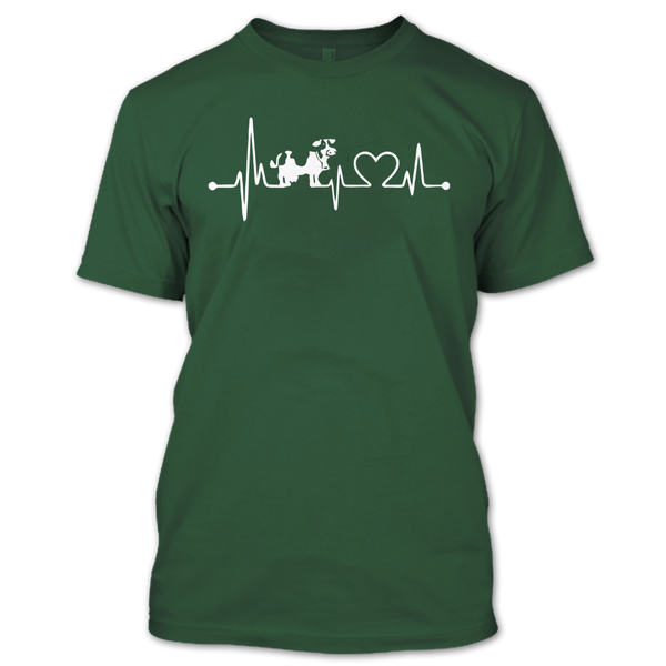 A black t-shirt with the shopify logo