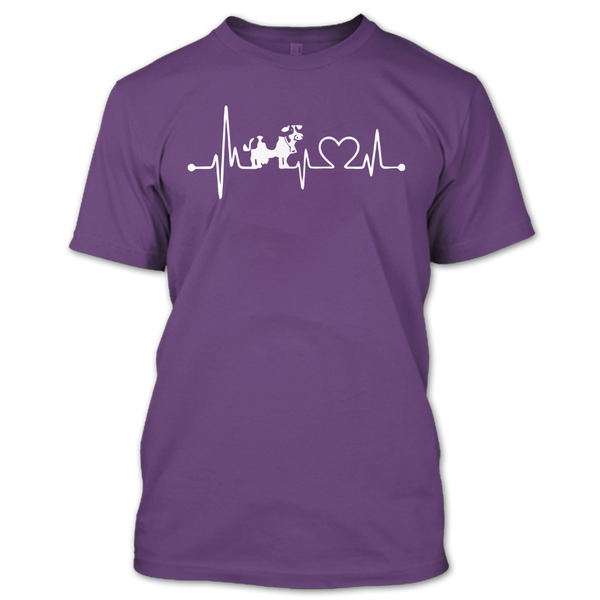 A black t-shirt with the shopify logo