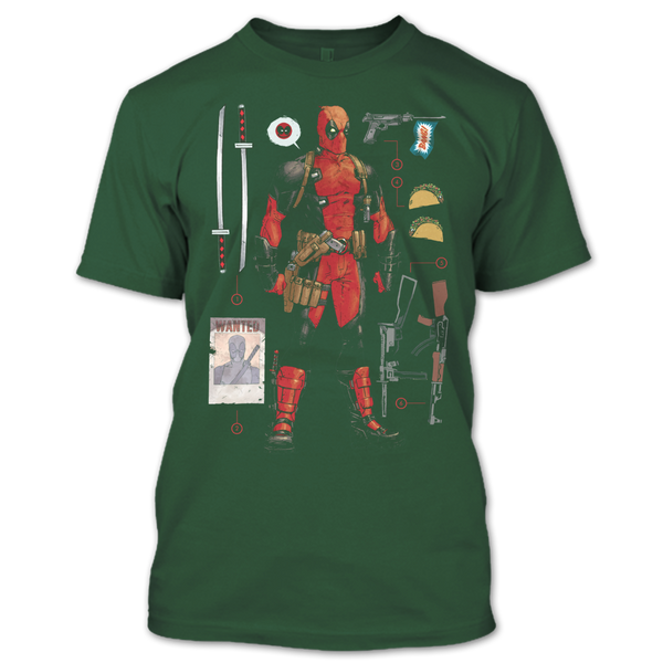 A black t-shirt with the shopify logo