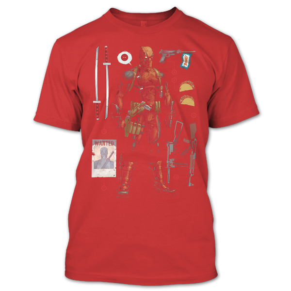 A black t-shirt with the shopify logo