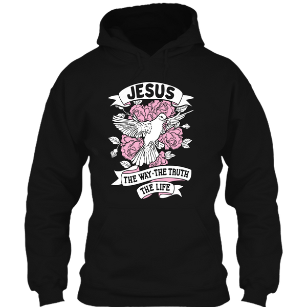 A black t-shirt with the shopify logo