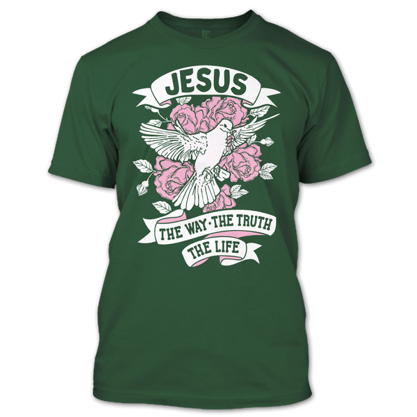 A black t-shirt with the shopify logo