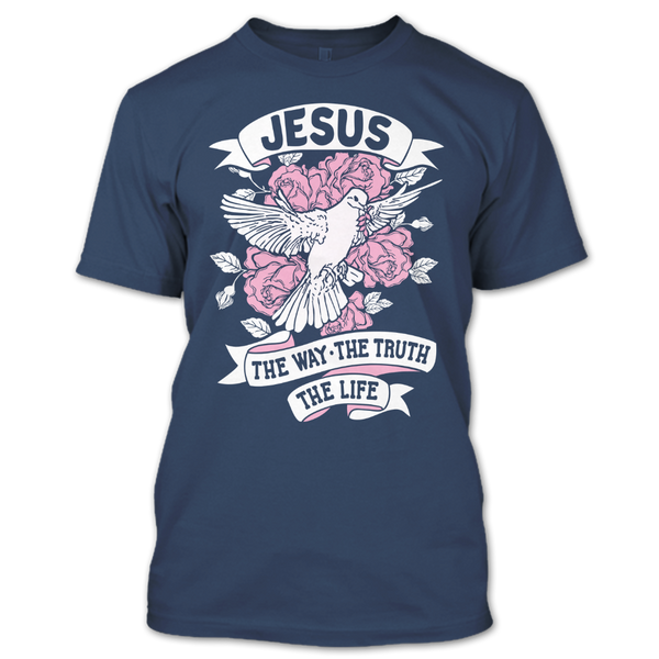 A black t-shirt with the shopify logo