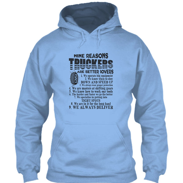 Nine Reasons Truckers T Shirt, Tow Truck Driver T Shirt
