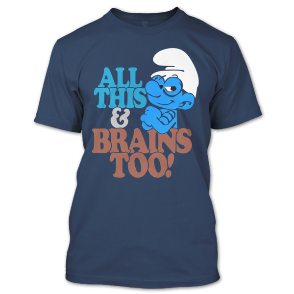 A black t-shirt with the shopify logo