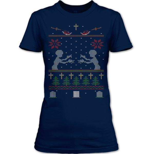 A black t-shirt with the shopify logo