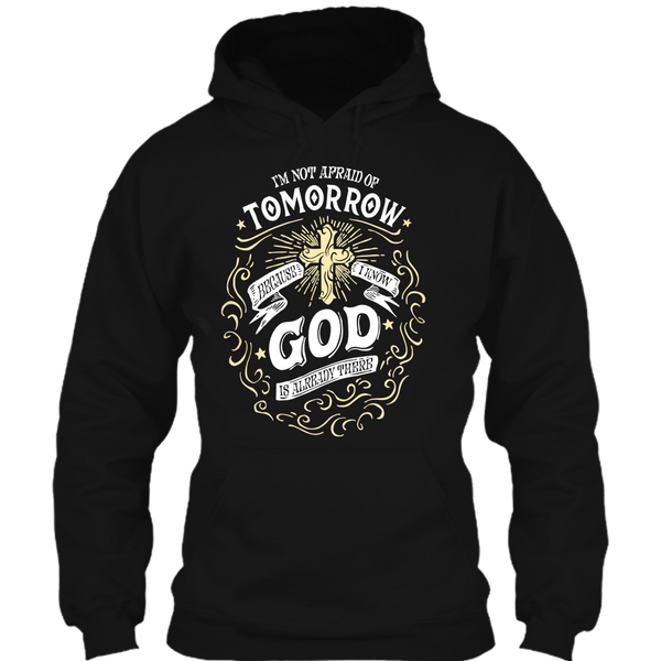 A black t-shirt with the shopify logo