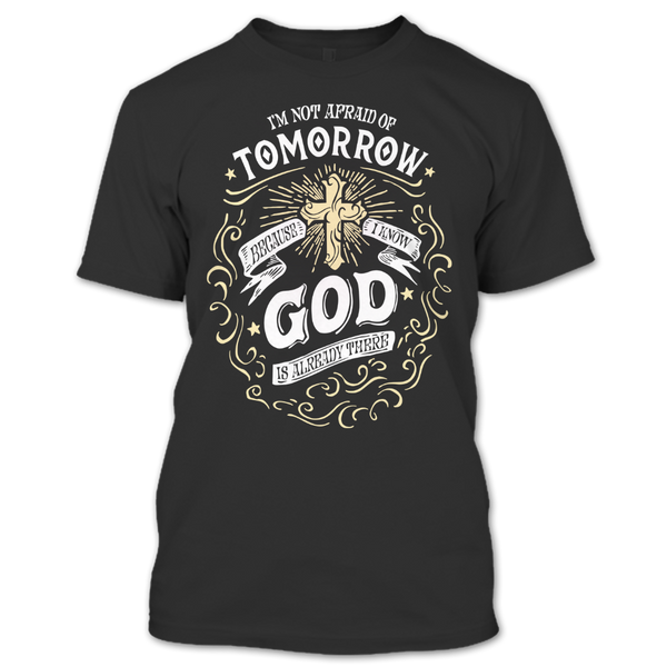 A black t-shirt with the shopify logo