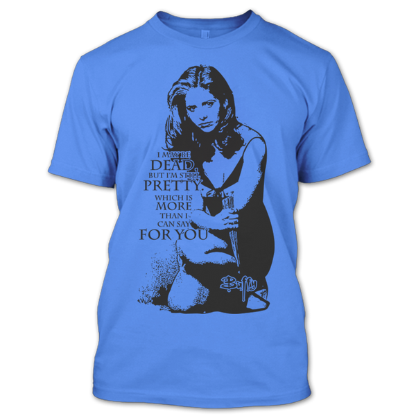 A black t-shirt with the shopify logo