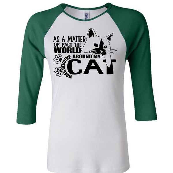World Does Revolve Around My Cat T Shirt, I Love Cat T Shirt, Awesome T-Shirts