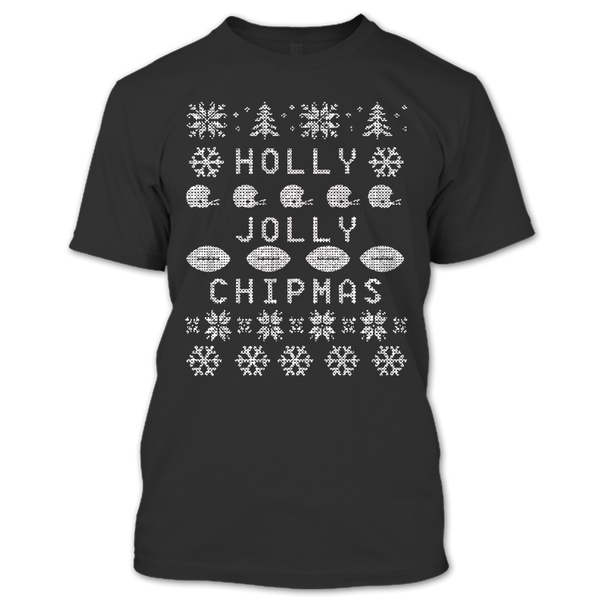 A black t-shirt with the shopify logo