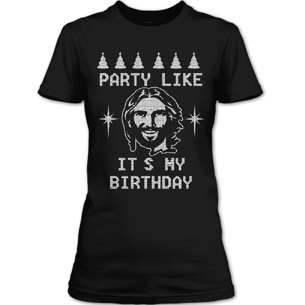 A black t-shirt with the shopify logo