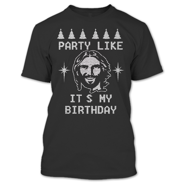 A black t-shirt with the shopify logo