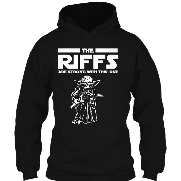 A black t-shirt with the shopify logo