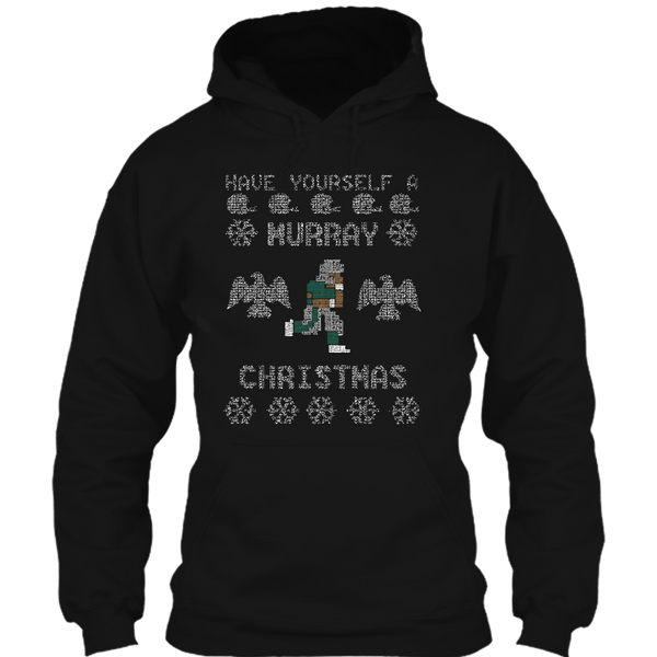 A black t-shirt with the shopify logo