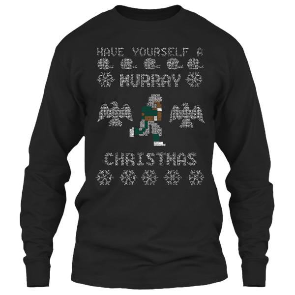 A black t-shirt with the shopify logo