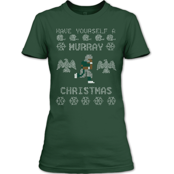 A black t-shirt with the shopify logo