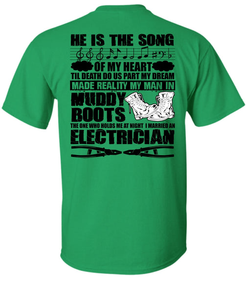 I Married An Electrician T Shirt, I Love Electrician T Shirt