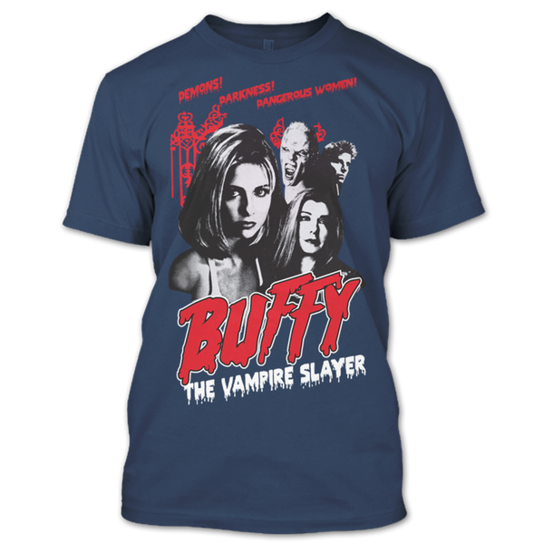 A black t-shirt with the shopify logo