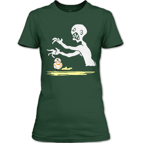 A black t-shirt with the shopify logo