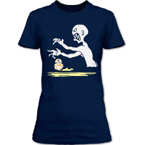 A black t-shirt with the shopify logo