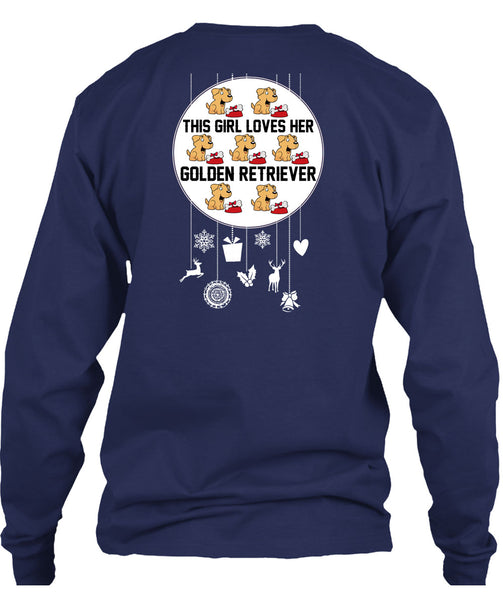 This Girl Loves Her Golden Retriever T Shirt, I Love My Dog T Shirt