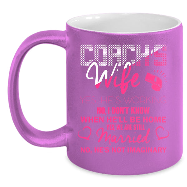 Coach's Wife Coffee Mug, Cute Gift For My Wife Coffee Cup