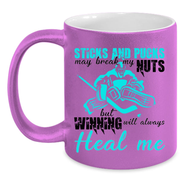 Awesome Hockey Player Coffee Mug, Cool Hockey Accent Mug