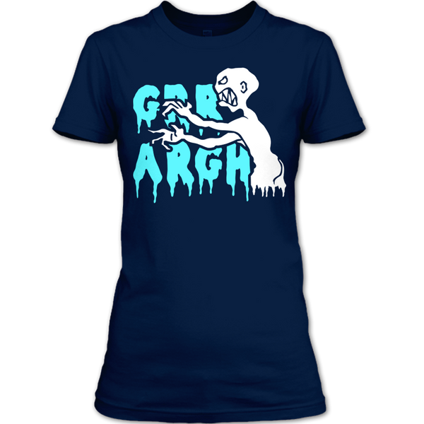 A black t-shirt with the shopify logo