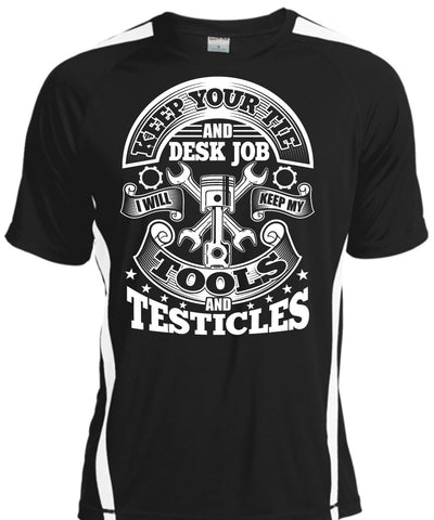 A black t-shirt with the shopify logo