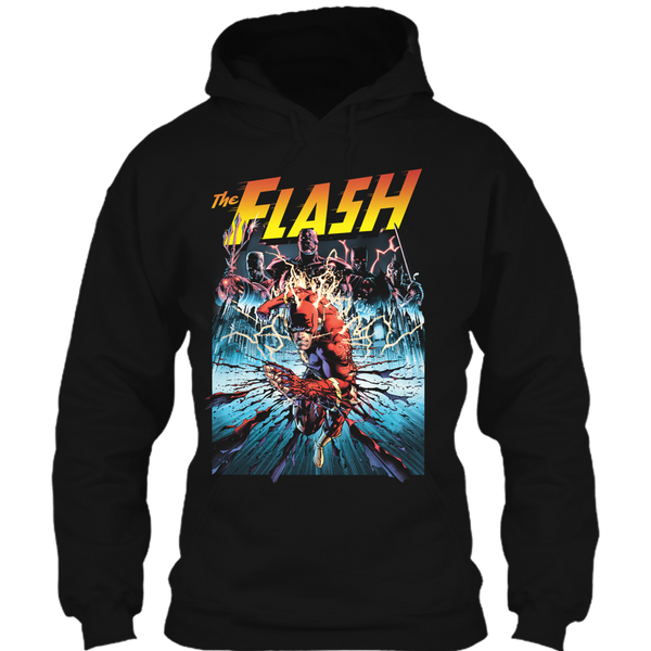 A black t-shirt with the shopify logo