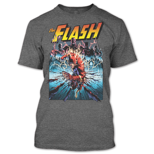 A black t-shirt with the shopify logo