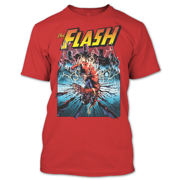 A black t-shirt with the shopify logo