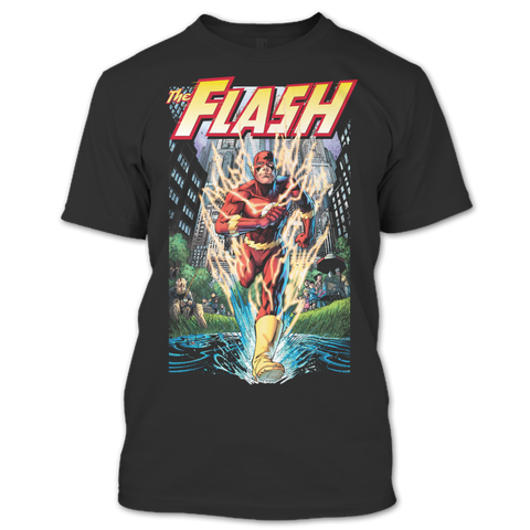 A black t-shirt with the shopify logo