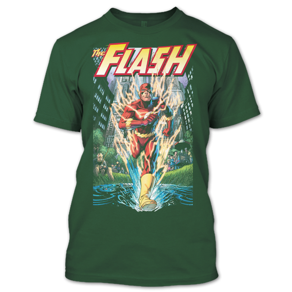 A black t-shirt with the shopify logo