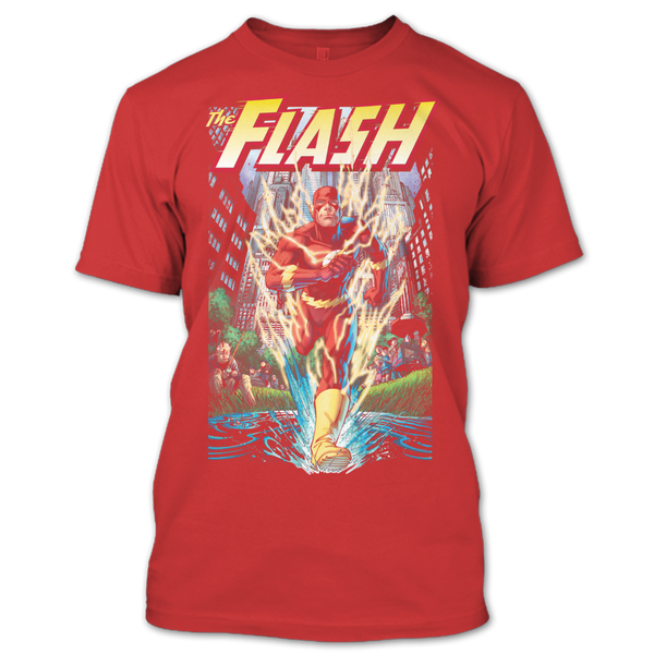 A black t-shirt with the shopify logo