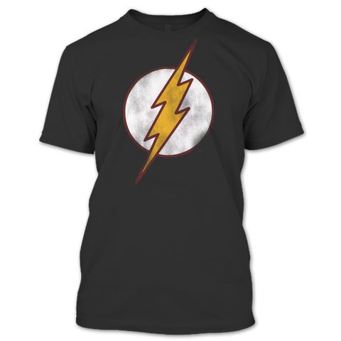 A black t-shirt with the shopify logo